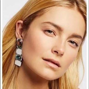 Sahara Opal Plate Earrings NWT MSRP$48